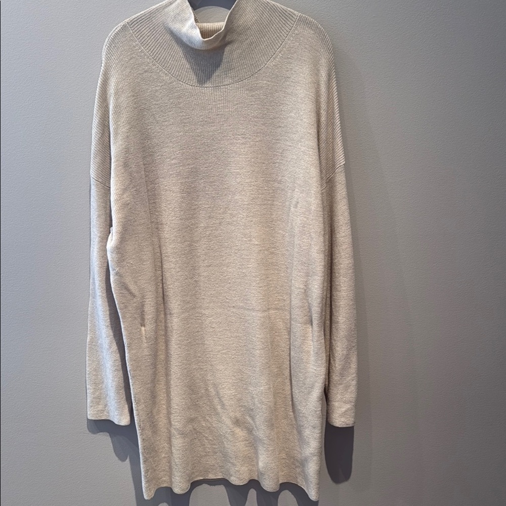Women’s Cream Oversized Sweater Dress